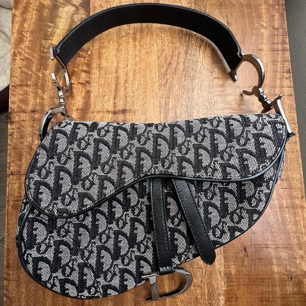Vintage Christian Dior Saddle Bag - Diorissimo